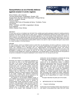 Geosynthetics as eco-friendly defence against erosion in