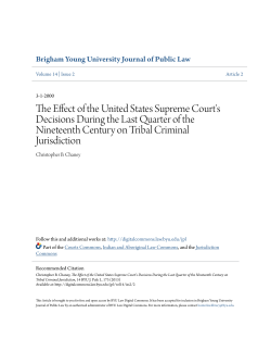 The Effect of the United States Supreme Court`s Decisions During