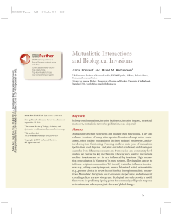 Mutualistic Interactions and Biological Invasions