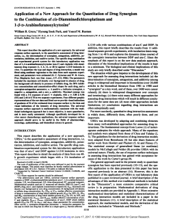 Application of a New Approach for the