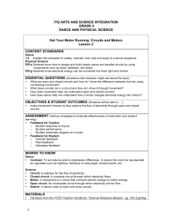 4th Grade Dance Physical Science Lesson 2