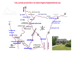 Points of Interest Map - Mountain Vacation Rentals