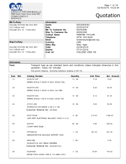Quote Sargent Welch Science Materials