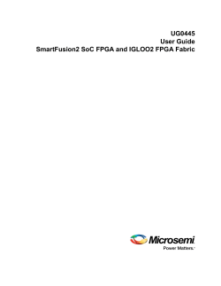 IGLOO2 FPGA Fabric User Guide