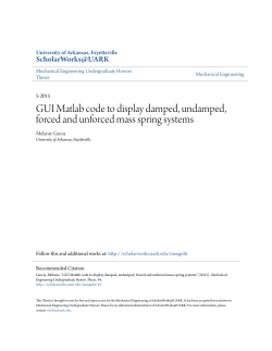 GUI Matlab code to display damped, undamped, forced and