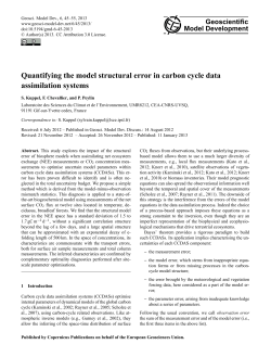 Quantifying the model structural error in carbon cycle data