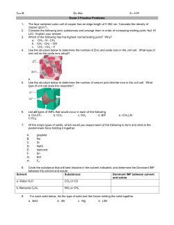 Exam 3 Practice Problems