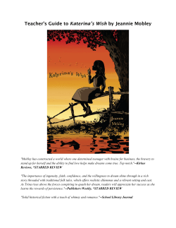 Katerina`s Wish Teacher`s Guide!