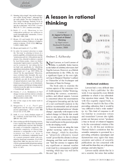 A lesson in rational thinking