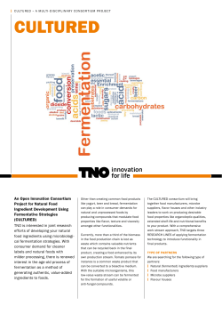 CULTURED &ndash; A multi-disciplinary consortium project