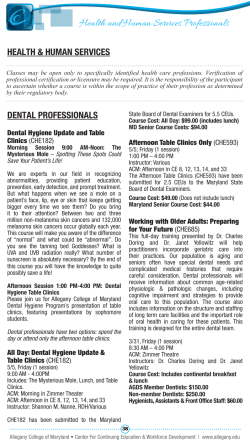 Health and Human Services Professionals