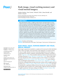 Body image, visual working memory and visual mental