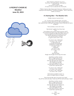 A PEOPLE`S CHOIR DC Weather June 25, 2015
