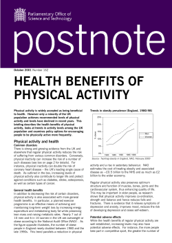 health benefits of physical activity