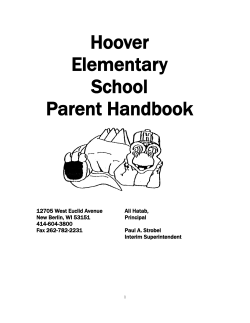 Hoover Elementary School Parent Handbook