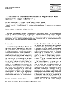 The influence of inter-atomic transitions in Auger valence band