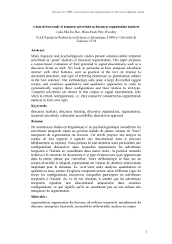 1 Abstract - Revue Discours