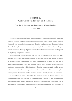 Chapter 1. Consumption, Income and Wealth