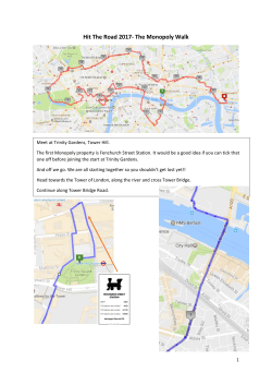 Hit The Road 2017- The Monopoly Walk
