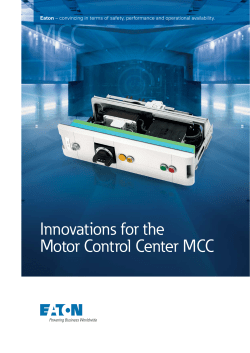 Innovations for the Motor Control Center