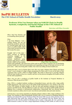 SOPH BULLETIN MARCH 2013