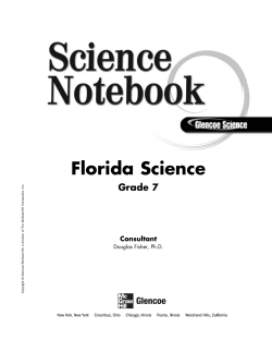 Science Notebook Florida Grade 7 - Student Edition
