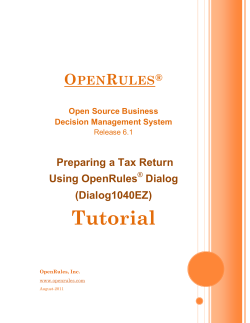 Dialog1040EZ - Tutorial