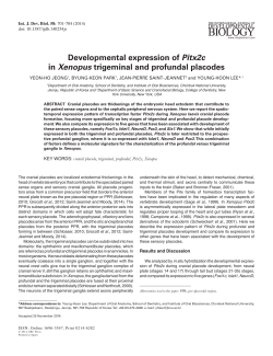 Full Text  - The International Journal of Developmental Biology