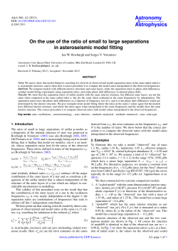 On the use of the ratio of small to large separations in asteroseismic