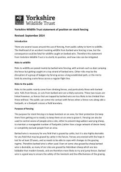 Fencing guidance - Yorkshire Wildlife Trust