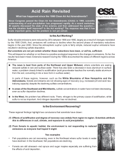 Acid Rain Revisited - Ecological Society of America