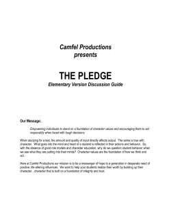 The Pledge Elementary School Discussion Guide