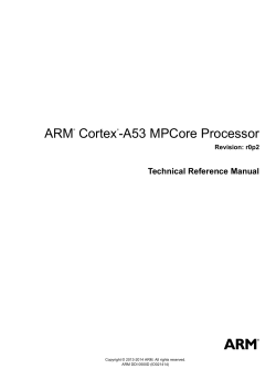 ARM Cortex-A53 MPCore Processor Technical