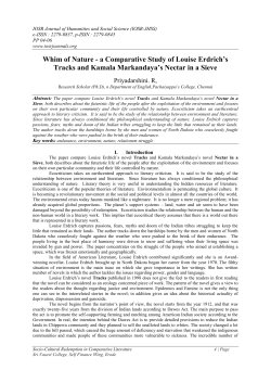 Whim of Nature - a Comparative Study of Louise Erdrich`s Tracks