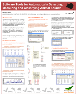 Poster on automatic measurement tools in SASLab Pro