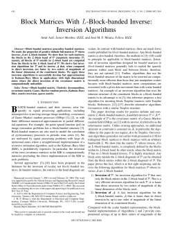 Block Matrices With L-Block-banded Inverse: Inversion