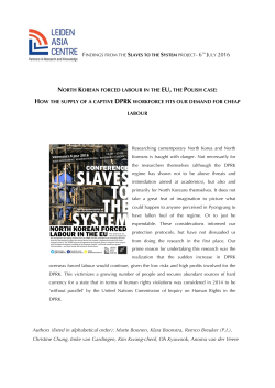 north korean forced labour in the eu, the polish case