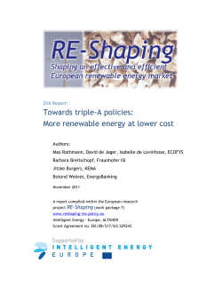 Towards triple-A policies - Re