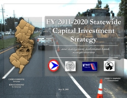 FY 2011-2020 Statewide Capital Investment Strategy