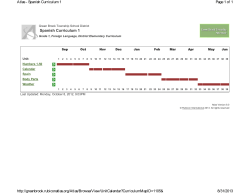 1st Grade Spanish Curriculum