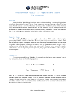 Instructions for Use - Black Diamond Structures