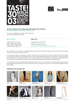 ARE YOU CRAVING STYLE? COME AND TASTE