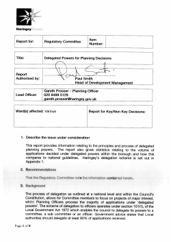 Delegated powers for planning decisions PDF 125 KB