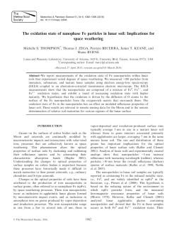 The oxidation state of nanophase Fe particles in lunar soil