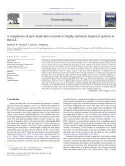 A comparison of past small dam removals in highly sediment