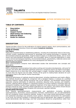 talanta - Elsevier