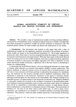 Global asymptotic stability of certain models for protein synthesis