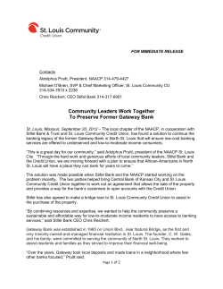 Community Leaders Work Together To Preserve Former Gateway