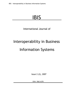 as a PDF - International Journal of Interoperability in