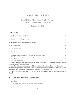 Introduction to Scilab